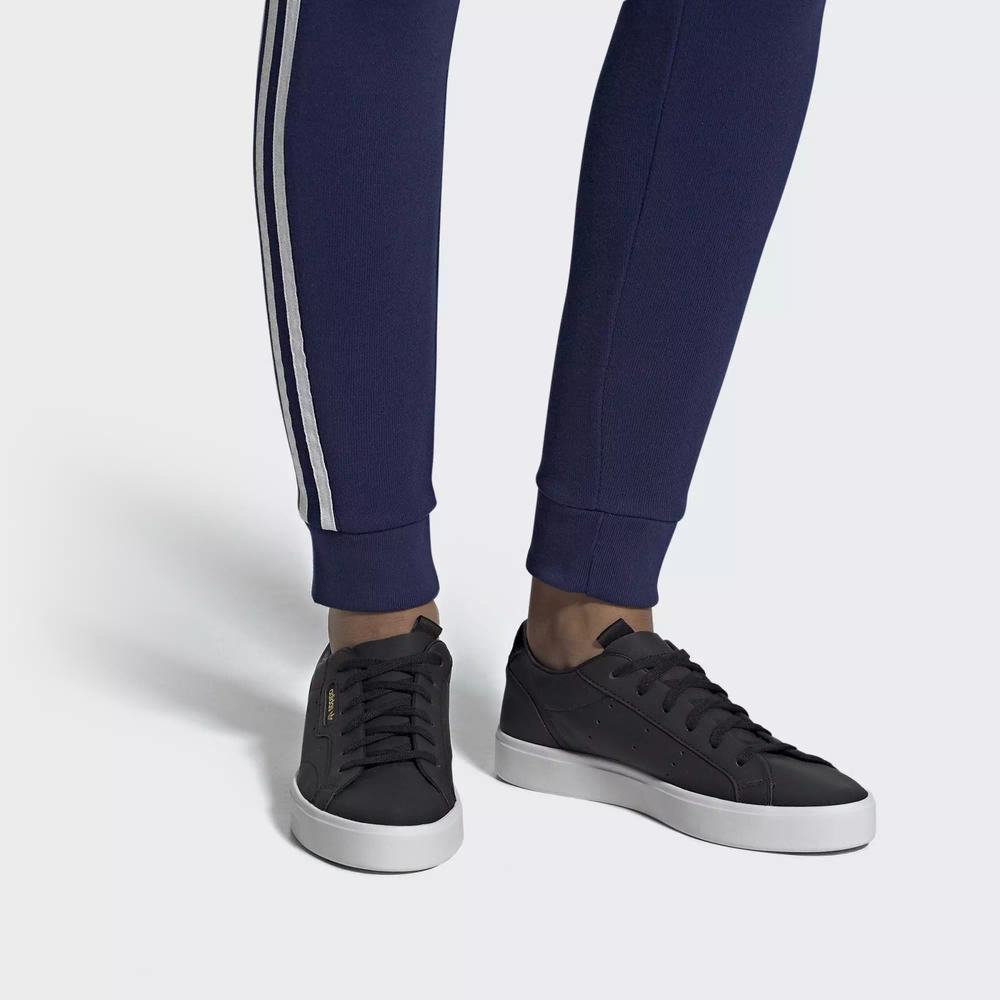 Adidas Sleek Tenis Negros Para Mujer (MX-68958)